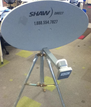 shaw satellite dish installation