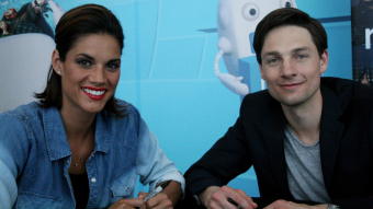 Missy Peregrym and Gregory Smith on a visit to Calgary to meet fans.